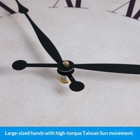 Jam Dinding Kayu Solid Roman Silent Quartz Ukuran Besar Bergaya Eropa untuk Ruang Tamu, Jam Dinding Kreatif Vintage