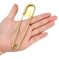 Übergroße Goldene Sicherheitsnadeln, Robuste Edelstahl-Sicherheitsnadeln für Mode-Schals und Kleidung