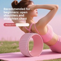 Roue de yoga pour débutants, rouleau d'étirement pour épaules, jambes et taille, outil d'entraînement, équipement de fitness, anneau de Pilates