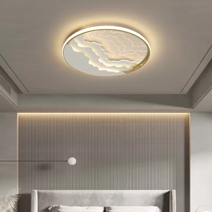 Luces de techo inteligentes LED control remoto ultrafinas redondas acrílicas modernas para uso en interiores para el hogar - Product Image 6