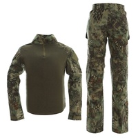 Fabricants en gros de vêtements tactiques de style camouflage jungle python, combinaison/uniforme tactique
