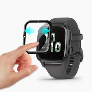 Accessoires pour montre intelligente pour <span class=keywords><strong>Garmin</strong></span> <span class=keywords><strong>Venu</strong></span> SQ2/SQ2 Music Protection d'écran anti-rayures Film protecteur incurvé 3D pleine couverture - Product Image 6