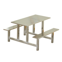 Ensemble de tables et chaises de salle à manger, tables de salle à manger d'hôtel, tables et chaises en bois massif et métal pour restaurants