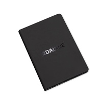 Ensemble de planificateurs d'affaires Journal en cuir PU à couverture rigide personnalisé Carnet de notes en papier noir