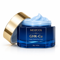 Crème hydratante pour le visage au peptide de cuivre OEM GHK-Cu Palmitoyl Tripeptide-5, anti-rides, raffermissante, soin du visage pour peaux matures, crème premium