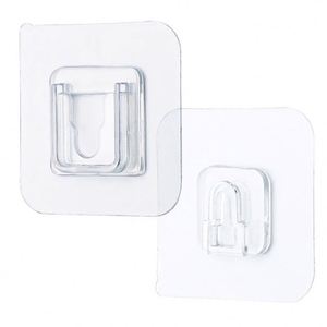 Crochets muraux sans couture K1256, crochets autocollants double face pour salle de bain, cuisine, porte, supports de rangement - Product Image 1