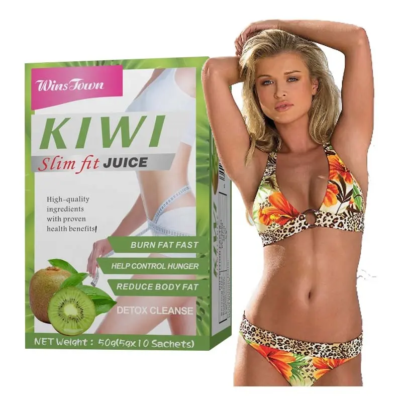 Hete Verkopende Kiwi Smaak Vruchtensap Gewichtsverlies Slanke Platte Buik Vet Verbranden Detox Buikvet Verbranden Afslanksap
