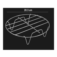 Grille de refroidissement ronde en acier inoxydable pour rôtir à la vapeur Grille de cuisson pour four hollandais