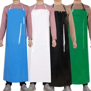 Waterproof TPU <b>Apron</b> Extra Long Thick Solid Color For Food Industry Work Suit Adult Use - Product Image 1