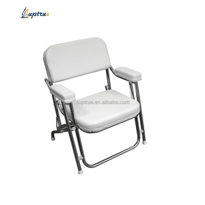 Suptrue Marine White Aluminio Yate Marine <span class=keywords><strong>Tumbona</strong></span> plegable <span class=keywords><strong>Comprar</strong></span> <span class=keywords><strong>Tumbona</strong></span> Barco Accesorios con reposabrazos de asientos de barco de pesca - Product Image 3