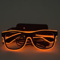 Gafas LED para fiestas |   Accesorios de Fiesta Ecológicos, Transparentes, Multicolores y de Diferentes Estilos, Alimentados por Pilas AA