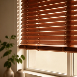 Persianas Venecianas Motorizadas de Madera con <span class=keywords><strong>Tubo</strong></span> Octagonal, de Alta Precisión, con Lamas Abatibles, para Decoración de Ventanas de Villas, Hoteles y Oficinas - Product Image 2
