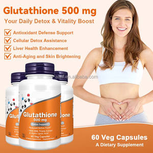 500mg Bentuk Aktif Tereduksi untuk Mendukung Detoksifikasi dengan Ekstrak Milk Thistle Asam Alfa Lipoat 60 Kapsul Vegetarian Kapsul <span class=keywords><strong>Glutathione</strong></span> Vegan - Product Image 5