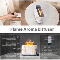Arôme de flamme de feu huile essentielle usb 3D Fire Diffuser humidificateur d'air