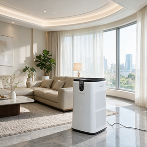 Robotron - Purificador de Aire Comercial para Interiores con Iones de Oxígeno Negativos, Pantalla Táctil Digital, Control Inteligente, PM CADR 100 M/h, Control por Aplicación - Product Image 3