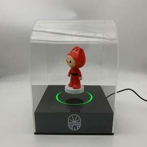 カスタマイズロゴ広告磁気浮上玩具カーウォッチリングディスプレイスタンド<span class=keywords><strong>LED</strong></span>ライト付き - Product Image 1