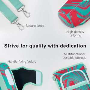 40 oz Neoprene Cooler Bag with Adjustable Shoulder Strap Water <b>Bottle</b> Carrier Tumbler Sleeve Holder Accessories for Tumble Cup - Product Image 6