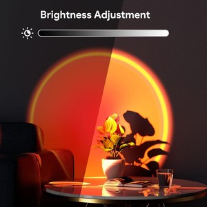 Lampada Proiezione Tramonto 21 Colori, Luci LED con Rotazione a 180 Gradi, Interruttore a Pulsante, Controllo APP per Feste e Decorazione Camera da Letto - Product Image 4