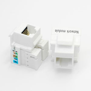 Module de réseau LAN de module de coupleur RJ45 UTP 8P8C RJ45/Cat6 Jack trapézoïdal non blindé - Product Image 2