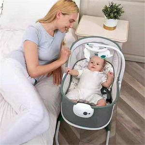 <span class=keywords><strong>Culla</strong></span> <span class=keywords><strong>Elettrica</strong></span> Oscillante per Neonati con Zanzariera, <span class=keywords><strong>Culla</strong></span> Automatica con Altezza Regolabile per Calmare i Neonati - Product Image 2
