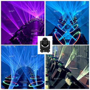 SHTX nouveau 3W 5w 8W 10 Watt tête mobile lumière Laser mariage couleur RVB Animation scène mobile lumière Laser avec halo LED - Product Image 6