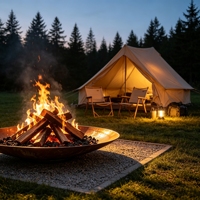 Brasero décoratif rustique en acier Corten martelé pour jardin, extérieur, patio, aménagement paysager, chauffage, brûleur à bois sans fumée