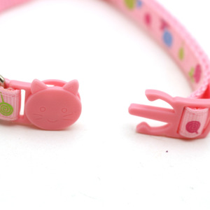 Fabricante al por mayor Lollipop amor patrón rosa azul púrpura gato Collar con forma de gato cerradura - Product Image 4