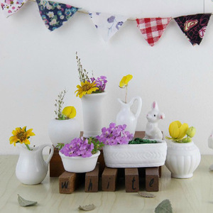 Miniatura <span class=keywords><strong>de</strong></span> jarrón <span class=keywords><strong>de</strong></span> porcelana blanca para <span class=keywords><strong>casa</strong></span> <span class=keywords><strong>de</strong></span> <span class=keywords><strong>muñecas</strong></span>, adorno cerámico exquisito, imán para refrigerador para juegos <span class=keywords><strong>de</strong></span> simulación infantiles. - Product Image 3