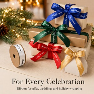 Nastro in Raso Stampato All'Ingrosso Solo per Te, 196 Colori, Rotoli di Nastro con Scritta Corsiva per Confezioni Regalo, Colori Personalizzabili - Product Image 5