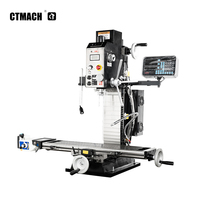 CTMACH Usine Directe Nouvelle Machine de Fraisage et de Perçage Manuelle à Haute Vitesse à 3 Axes X35 32 mm Broche MT3 Haute Précision Légère