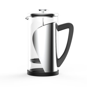 Unique 304 Grade Stainless Steel Custom French Press Coffee Maker Glass Coffee Tea French Presses
