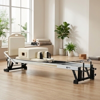 Machine de Pilates Reformer en alliage d'aluminium, lit de fitness réglable pour le remodelage corporel et la rééducation, équipement professionnel pour studio