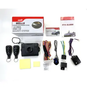 BCS-586 Car Security System Warning Away Anti-robbing Car Alarm with Auto Central Lock Function