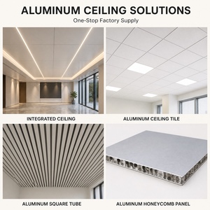 Pannelli e Piastrelle in Alluminio Rivestito per <span class=keywords><strong>Controsoffitti</strong></span>, Classe Ignifuga, Isolamento Termico e Acustico, 300x300mm, per Soffitti Sospesi in <span class=keywords><strong>Bagno</strong></span> - Product Image 4