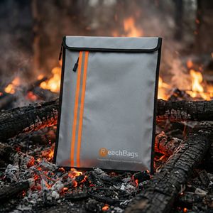 Sac à documents ignifuge à deux poches amélioré, organisateur <span class=keywords><strong>de</strong></span> rangement pour documents importants, coffre-fort pour objets <span class=keywords><strong>de</strong></span> valeur, documents légaux - Product Image 1