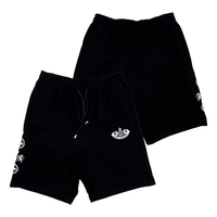 Celana Pendek Polyester Custom Unisex Terlaris, Desain Mid-Rise, Cepat Kering, Bernapas, Cocok untuk Olahraga Lari Musim Panas 3D