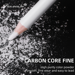 Ensemble de crayons d'art Panwenbo, crayons à dessin artistique, 3 crayons à fusain blanc pour dessin rapide, mises en évidence, éclairage - Product Image 5