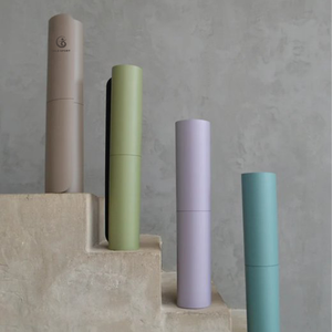 Set de Esterilla de Yoga Personalizada de Marca Privada, Ecológica, Antideslizante, con Logo Customizado, de Goma Natural PU, Forma de Arco Ovalado y Color Crema Beige - Product Image 6