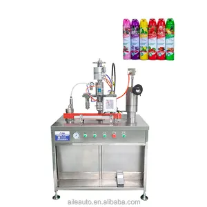 Aile Sunscreen Spray and Paint Spray Aerosol Filling Machine Air Freshener PU Foam Aerosol Body Spray Small Filling Machine