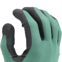 Gants de travail MaxiTough en nylon et spandex 15 jauges avec points en nitrile, respirants, flexibles, résistants à la graisse, pour travaux industriels