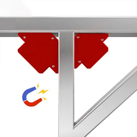 Localisateur de soudure Hjms, support magnétique puissant pour soudage TIG en acier, positionneur de soudeur à flèche à 3 angles, accessoires d'outils 180A