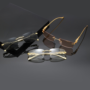 1 Par <span class=keywords><strong>de</strong></span> Gafas Únicas con Diseño <span class=keywords><strong>de</strong></span> Estampado <span class=keywords><strong>de</strong></span> Leopardo, <span class=keywords><strong>Lentes</strong></span> Cuadradas sin Marco, Ideales para Reuniones Informales y Atuendos a la Moda - Product Image 5