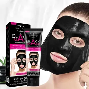 Masker kupas wajah, arang Pembersih dalam masker hitam penghilang komedo masker wajah hitam arang aktif untuk semua jenis kulit