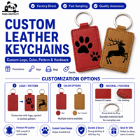 Llavero de Cuero Personalizado de Lujo, Grabado Láser en Blanco, con Logotipo Personalizado para Regalo Corporativo
