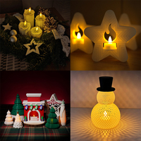 Kit de bougies LED effet flamme pour Bambu Lab, modèle d'impression 3D pour accessoires d'imprimantes 3D Bambulab, Creality, Elegoo KC008/KC017