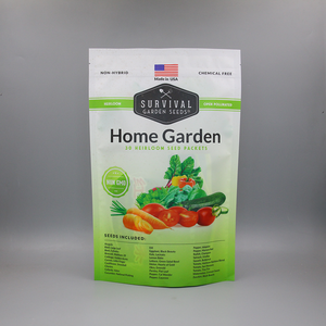 Custom Printed Laminated Material 3 Side Seal Seed Packaging Heat Seal Matte EVOH PE <strong>Compostable</strong> Recycle <strong>Small</strong> Flat Mylar Bag - Product Image 5