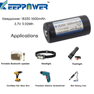 Batería Recargable de Iones de Litio de Alta Capacidad 18350 1600mAh 3.7V con Protección para Linterna, Lámpara Frontal, Vape OEM P1835C4 - Product Image 5