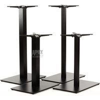 Accessoires de meubles en aluminium empilable pliant en métal noir Base de Table à manger Premium