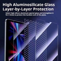 Protection d'écran en verre trempé facile à installer pour iPad Air Pro 2024 2025, kit d'installation antichoc