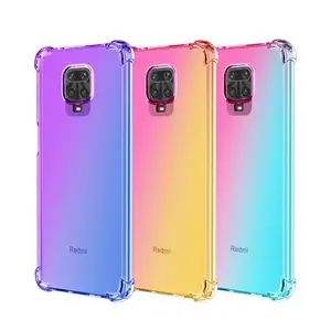 热销透明渐变色减震TPU后盖适用于小米Redmi Note 9 Pro Max 9s手机壳定制设计